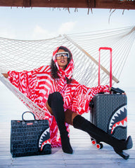 SHARKFINITY STEALTH PILOT SHARKNAUTICS HARDSHELL CARRY-ON LUGGAGE | Sprayground Special Offer