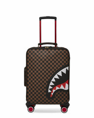EXTERIOR GOLD ZIP POCKET SHARKS IN PARIS JETSETTER CARRY-ON LUGGAGE | Sprayground Sale