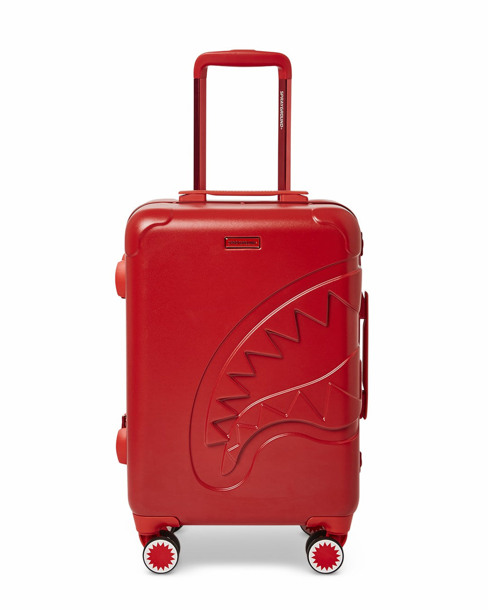 MOLDED SHARKITECTURE RED HARDSHELL CARRY-ON LUGGAGE | Sprayground Savings