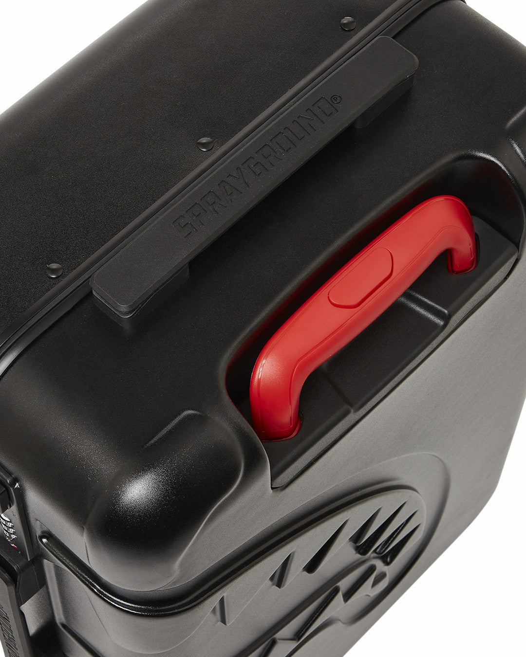 MOLDED SHARKITECTURE BLACK HARDSHELL CARRY-ON LUGGAGE | Sprayground Discounted