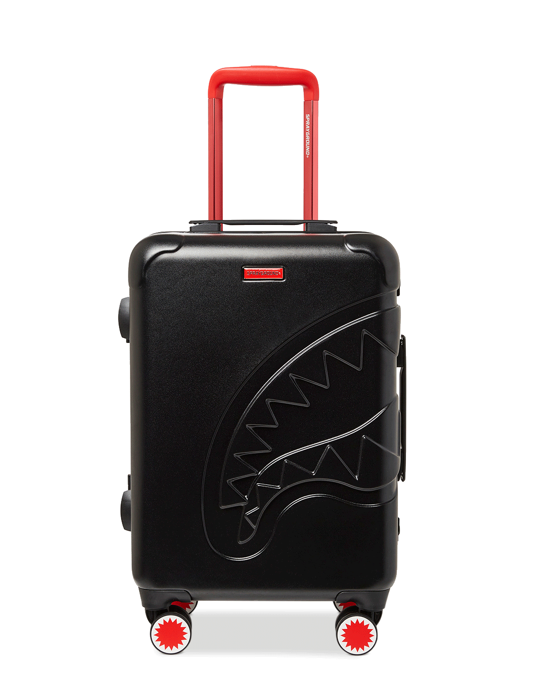 MOLDED SHARKITECTURE BLACK HARDSHELL CARRY-ON LUGGAGE | Sprayground Discounted