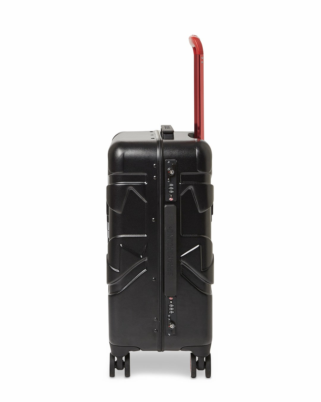 MOLDED SHARKITECTURE BLACK HARDSHELL CARRY-ON LUGGAGE | Sprayground Discounted