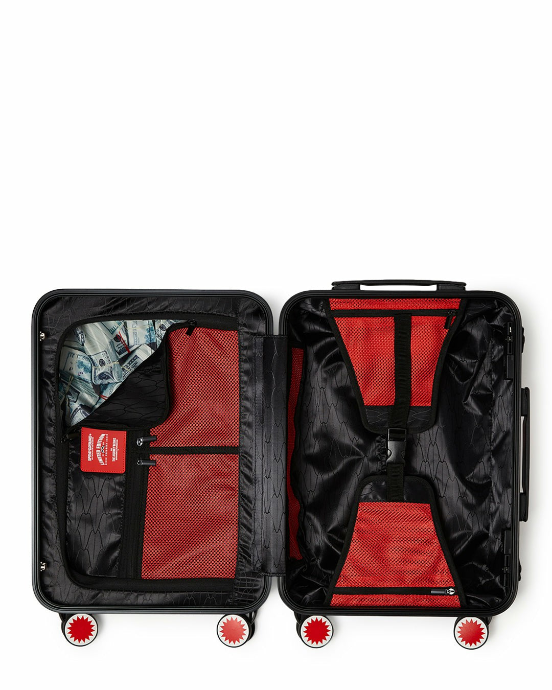FRENZY SHARKS SHARKNAUTICS HARDSHELL CARRY-ON LUGGAGE | Sprayground Sale