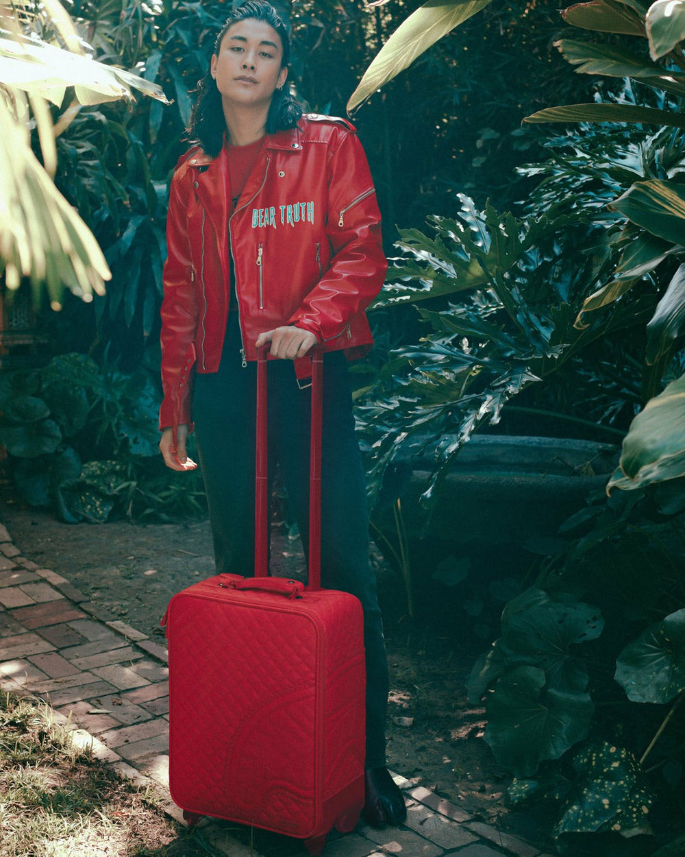 RED RIVIERA JETSETTER CARRY-ON LUGGAGE | Sprayground Value Deal