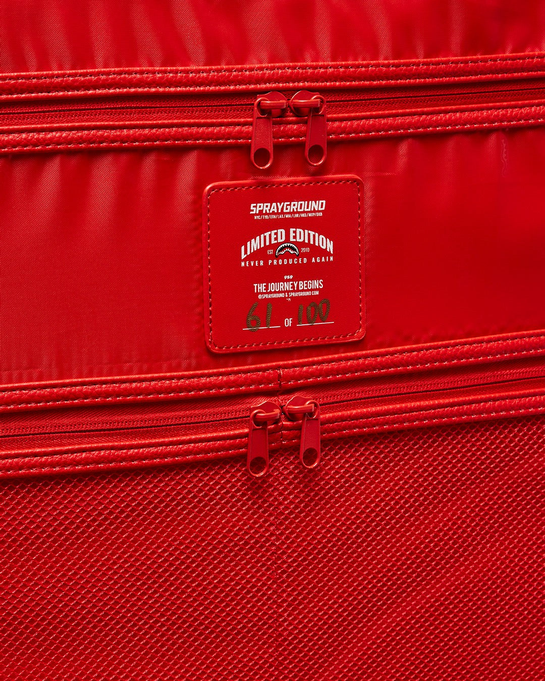 RED RIVIERA JETSETTER CARRY-ON LUGGAGE | Sprayground Value Deal
