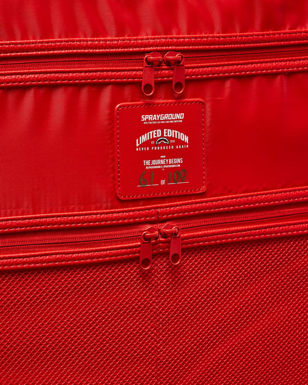 RED RIVIERA JETSETTER CARRY-ON LUGGAGE | Sprayground Value Deal