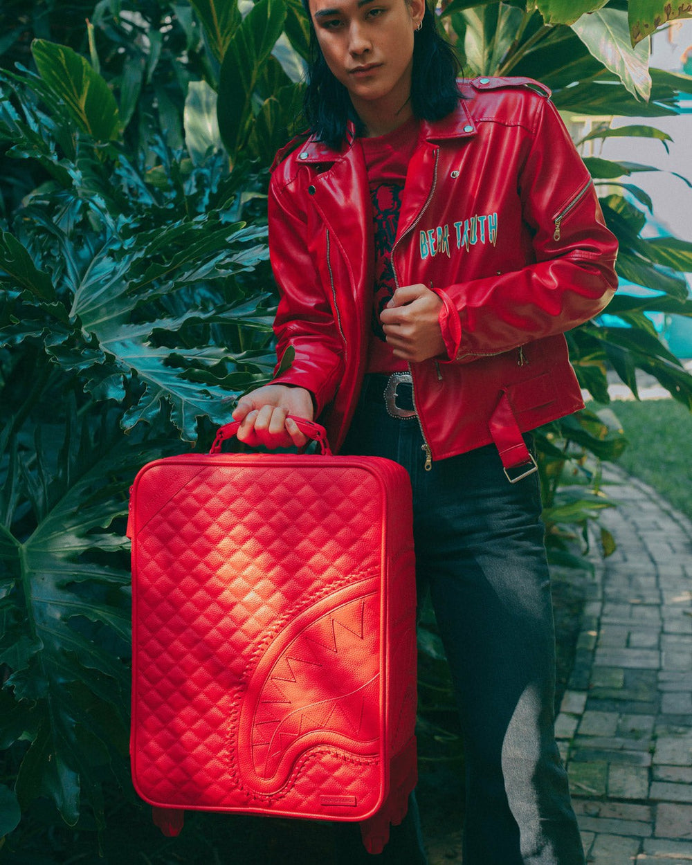 RED RIVIERA JETSETTER CARRY-ON LUGGAGE | Sprayground Value Deal