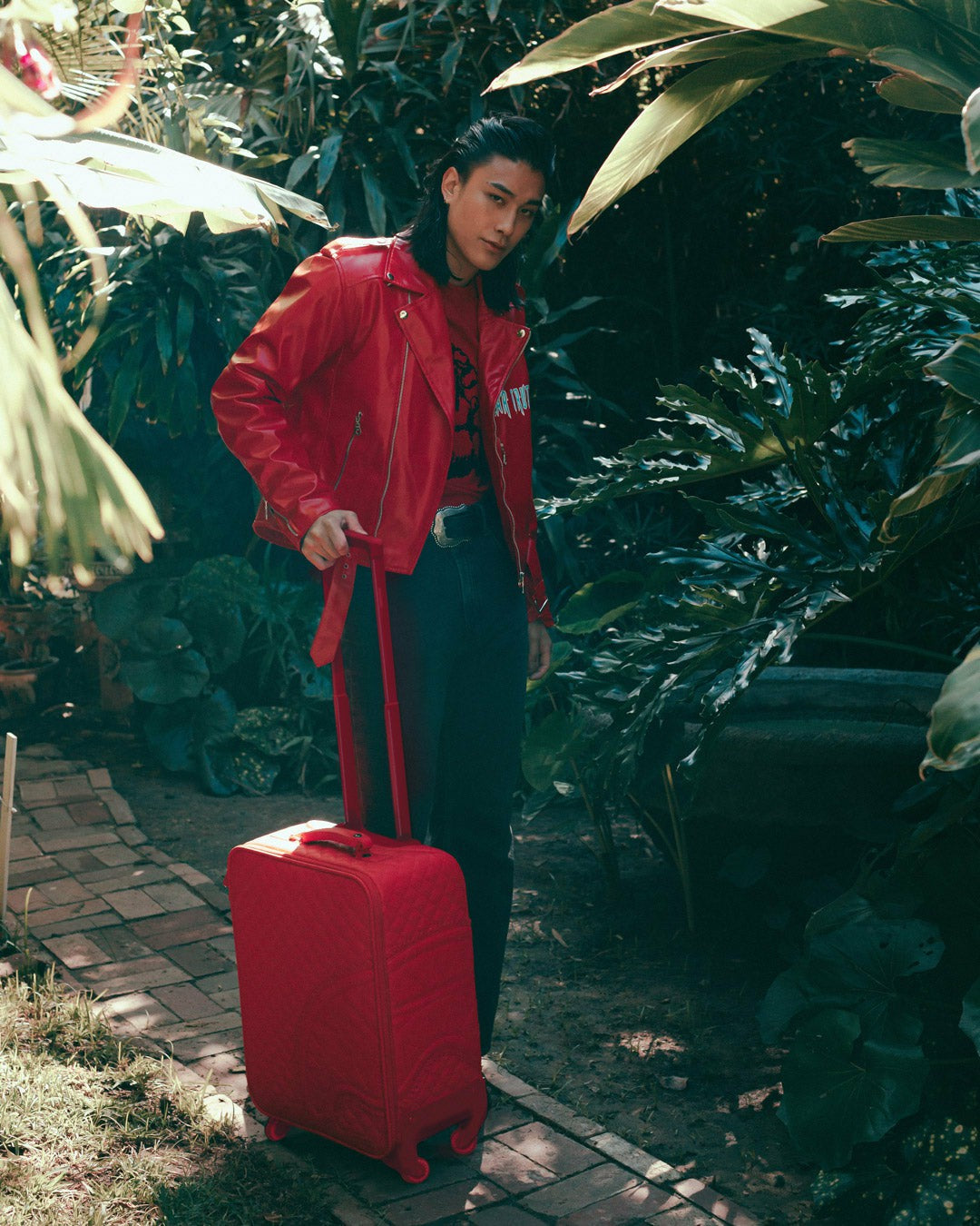 RED RIVIERA JETSETTER CARRY-ON LUGGAGE | Sprayground Value Deal
