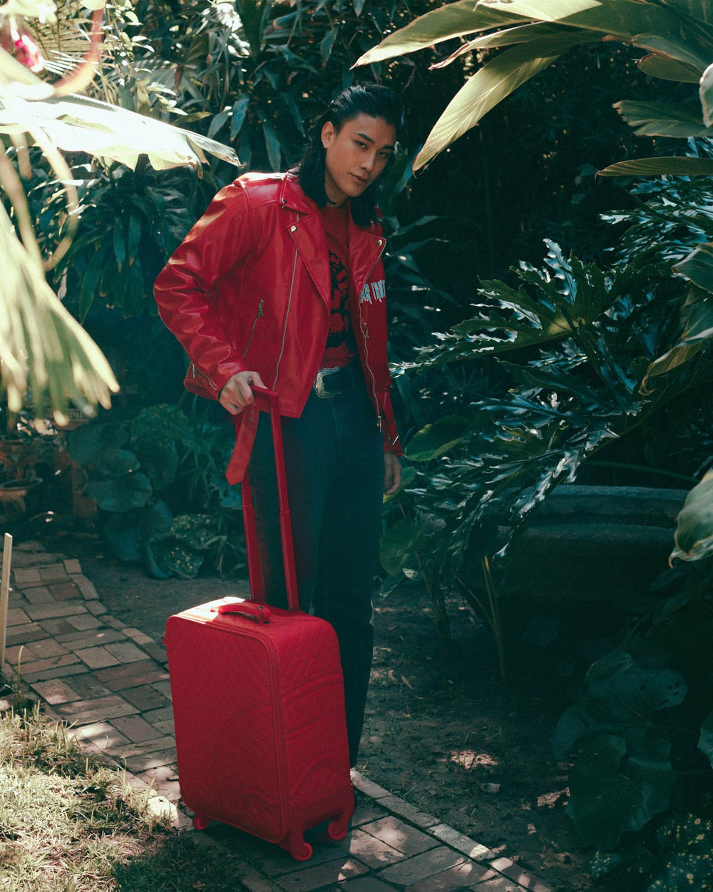 RED RIVIERA JETSETTER CARRY-ON LUGGAGE | Sprayground Value Deal