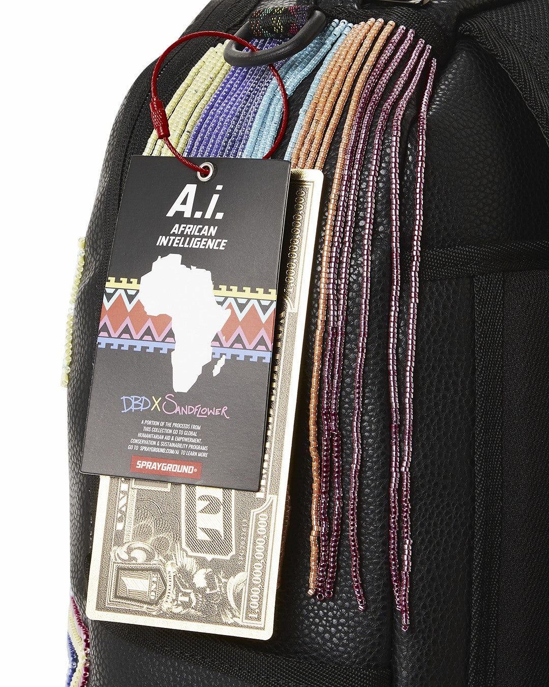 STAR RACER A.I.7 SANDFLOWER COLLAB BEADED BACKPACK | Sprayground Special Offer