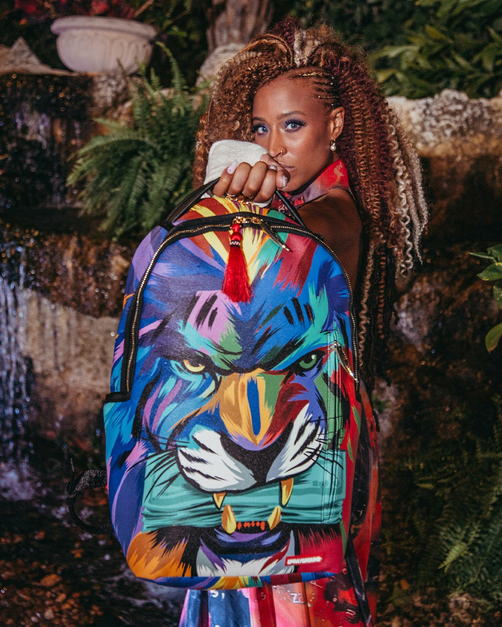 HEAR MY ROAR A.i.6 SANDFLOWER COLLAB BACKPACK (DLXV) | Sprayground On Sale