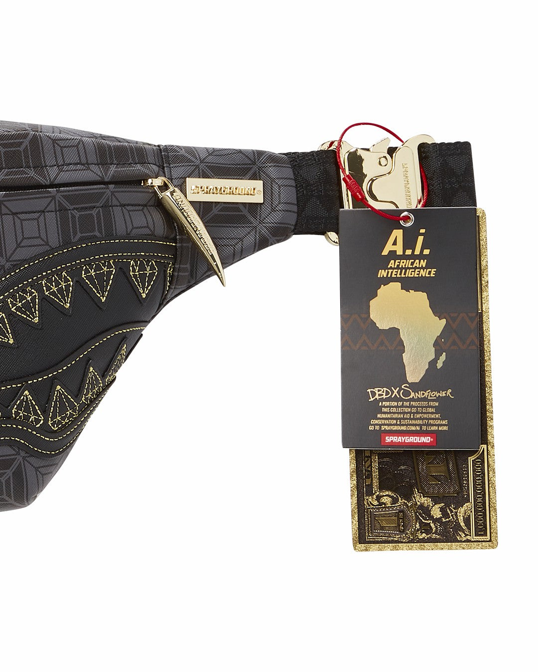 OBSIDIAN STUNNER A.i.6 SANDFLOWER COLLAB SAVVY CROSSBODY | Sprayground Savings