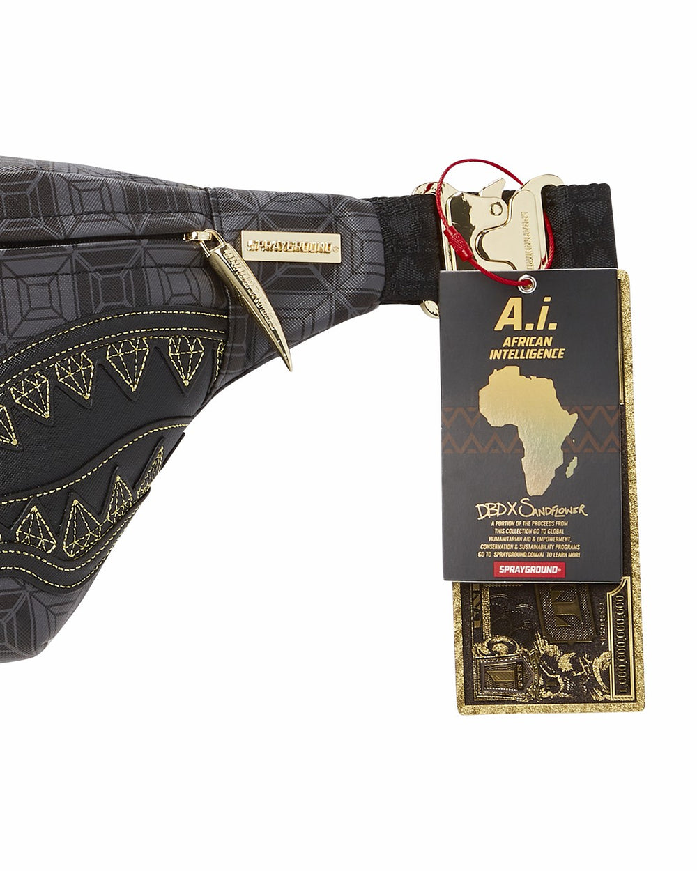 OBSIDIAN STUNNER A.i.6 SANDFLOWER COLLAB SAVVY CROSSBODY | Sprayground Savings