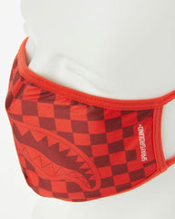 SHARKS IN PARIS (RED) FORM-FITTING MASK | Sprayground Hot Deal