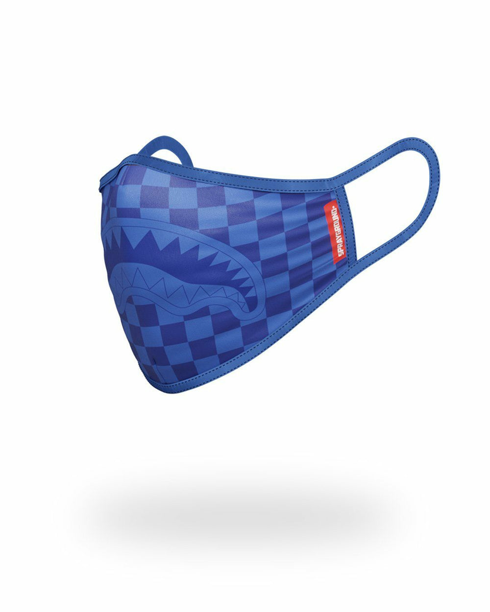 SHARKS IN PARIS (BLUE) FORM-FITTING MASK | Sprayground Limited Offer