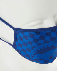 SHARKS IN PARIS (BLUE) FORM-FITTING MASK | Sprayground Limited Offer