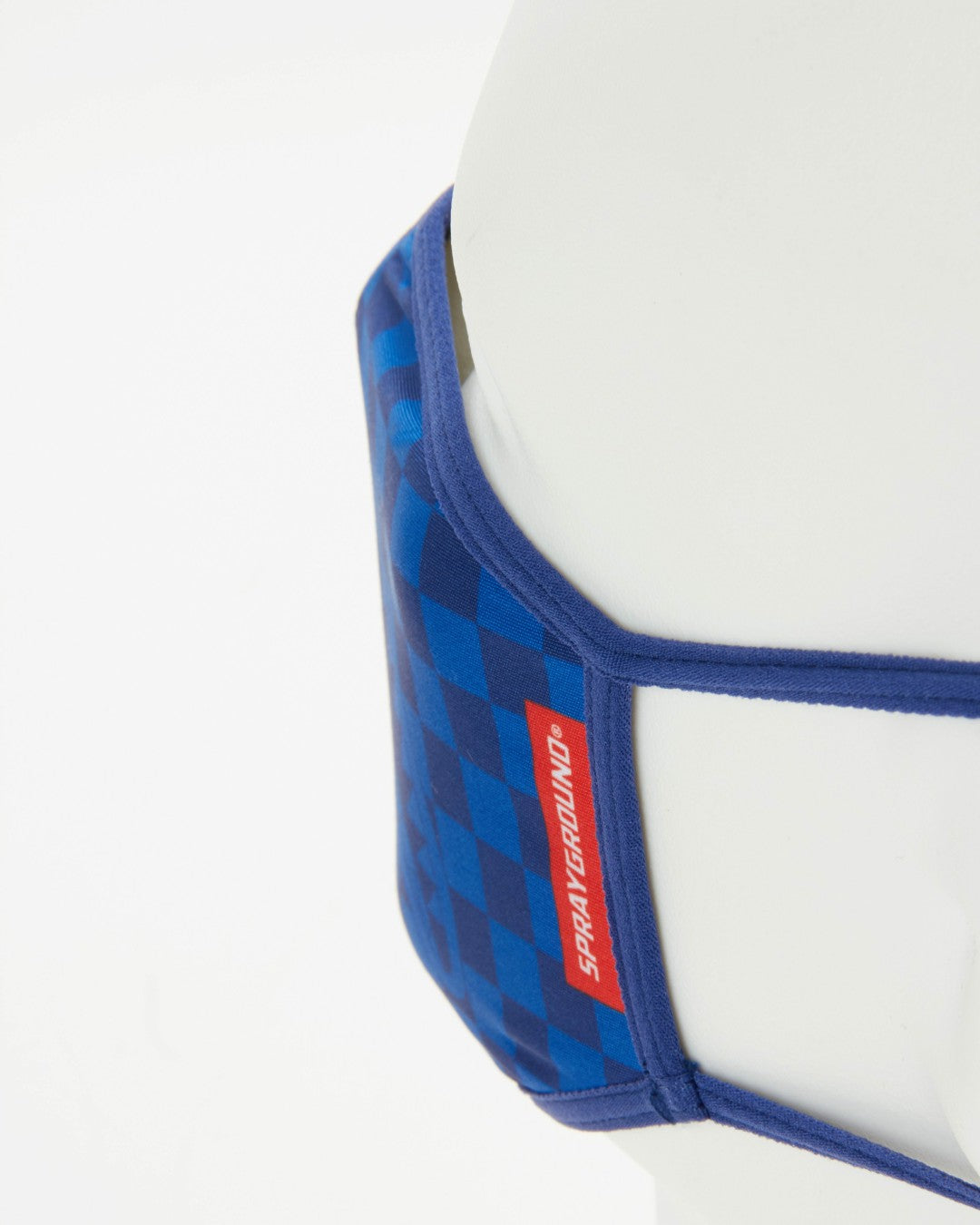 SHARKS IN PARIS (BLUE) FORM-FITTING MASK | Sprayground Limited Offer