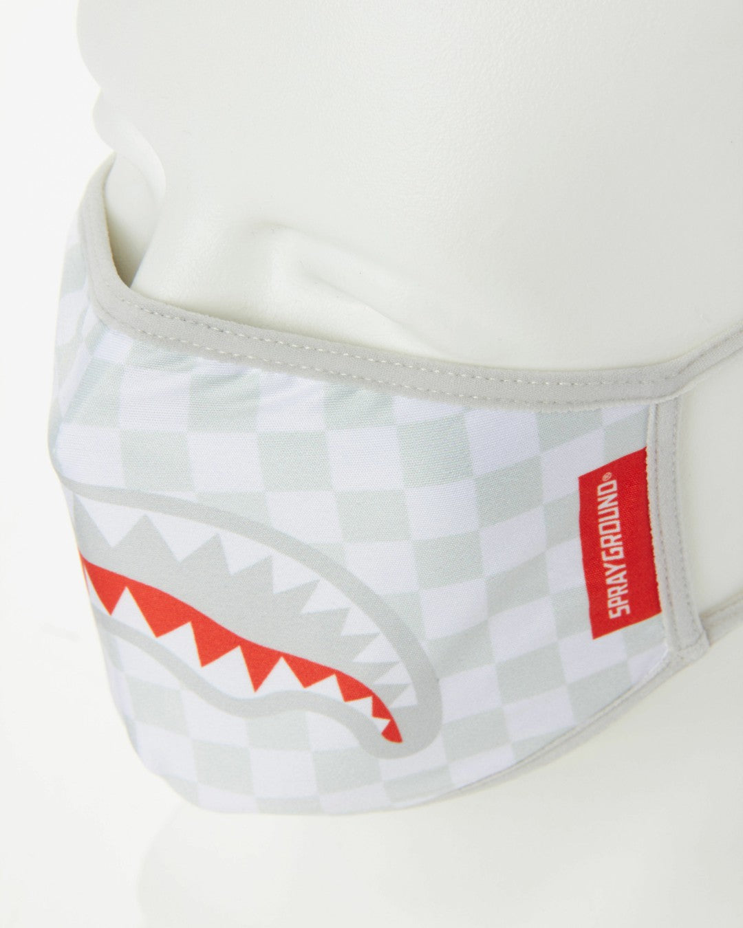 SHARKS IN PARIS (WHITE) FORM-FITTING MASK | Sprayground Special Offer