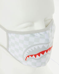 SHARKS IN PARIS (WHITE) FORM-FITTING MASK | Sprayground Special Offer