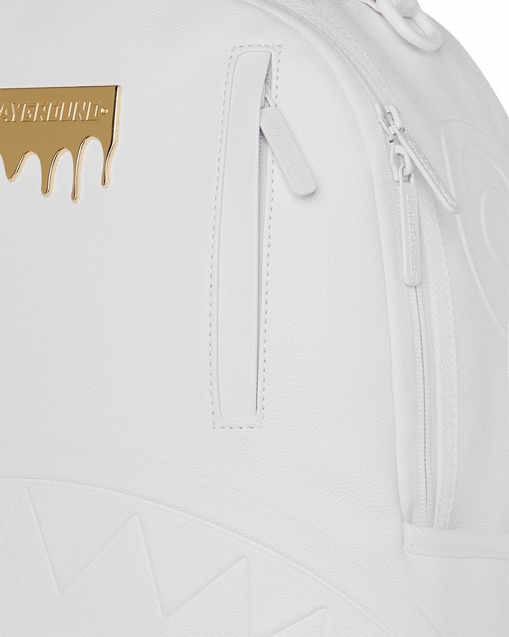 GOLD BRICK LUXE WHITE BACKPACK | Sprayground Hot Deal