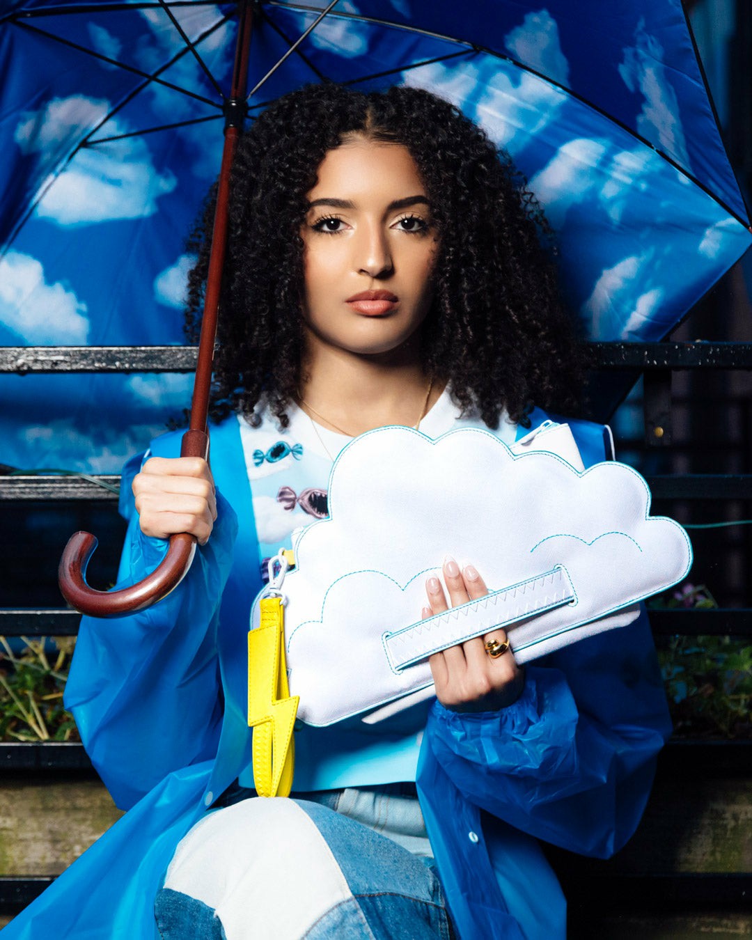 CLOUDY WITH A CHANCE OF SHARK CROSSOVER CLUTCH | Sprayground Discounted