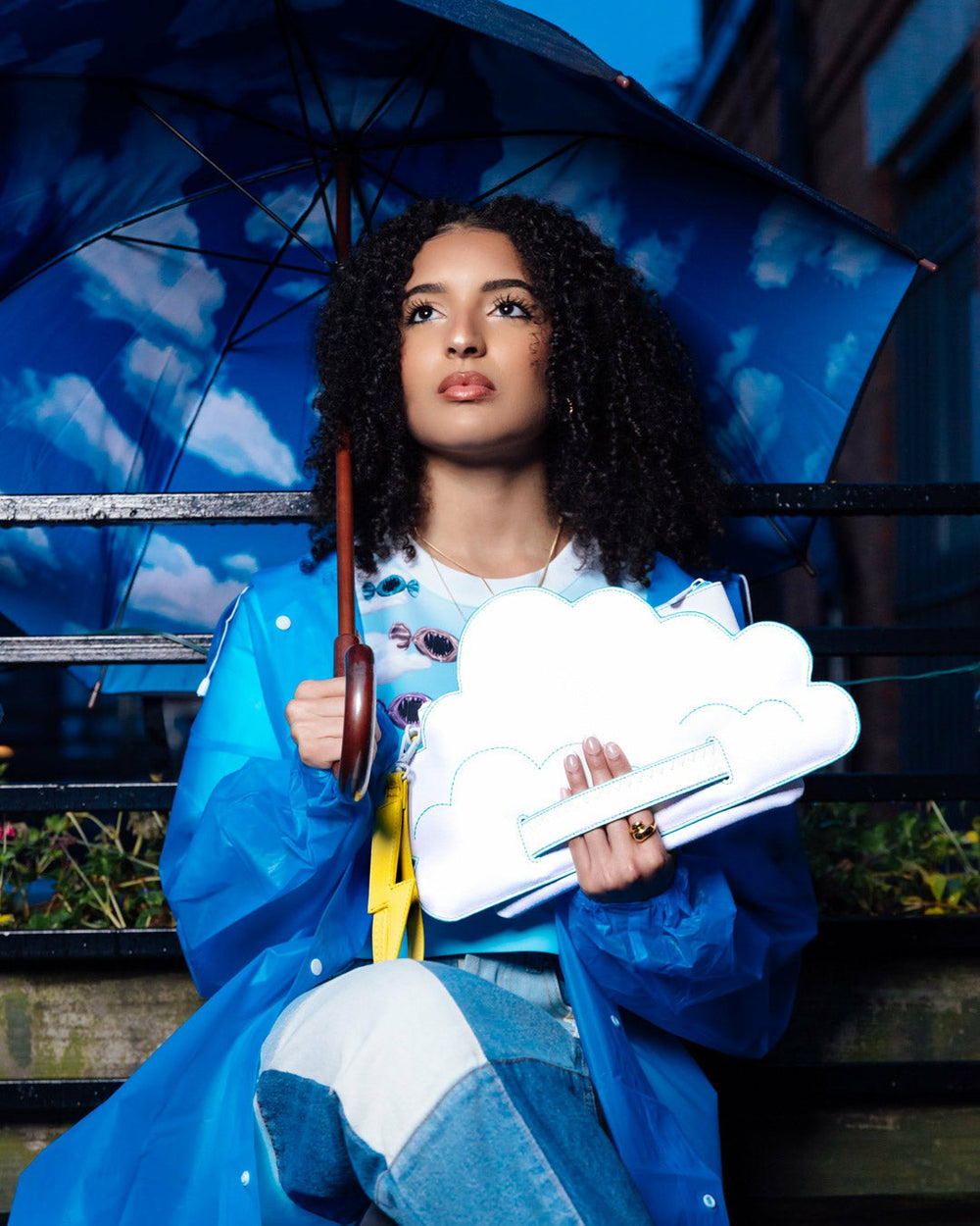 CLOUDY WITH A CHANCE OF SHARK CROSSOVER CLUTCH | Sprayground Discounted