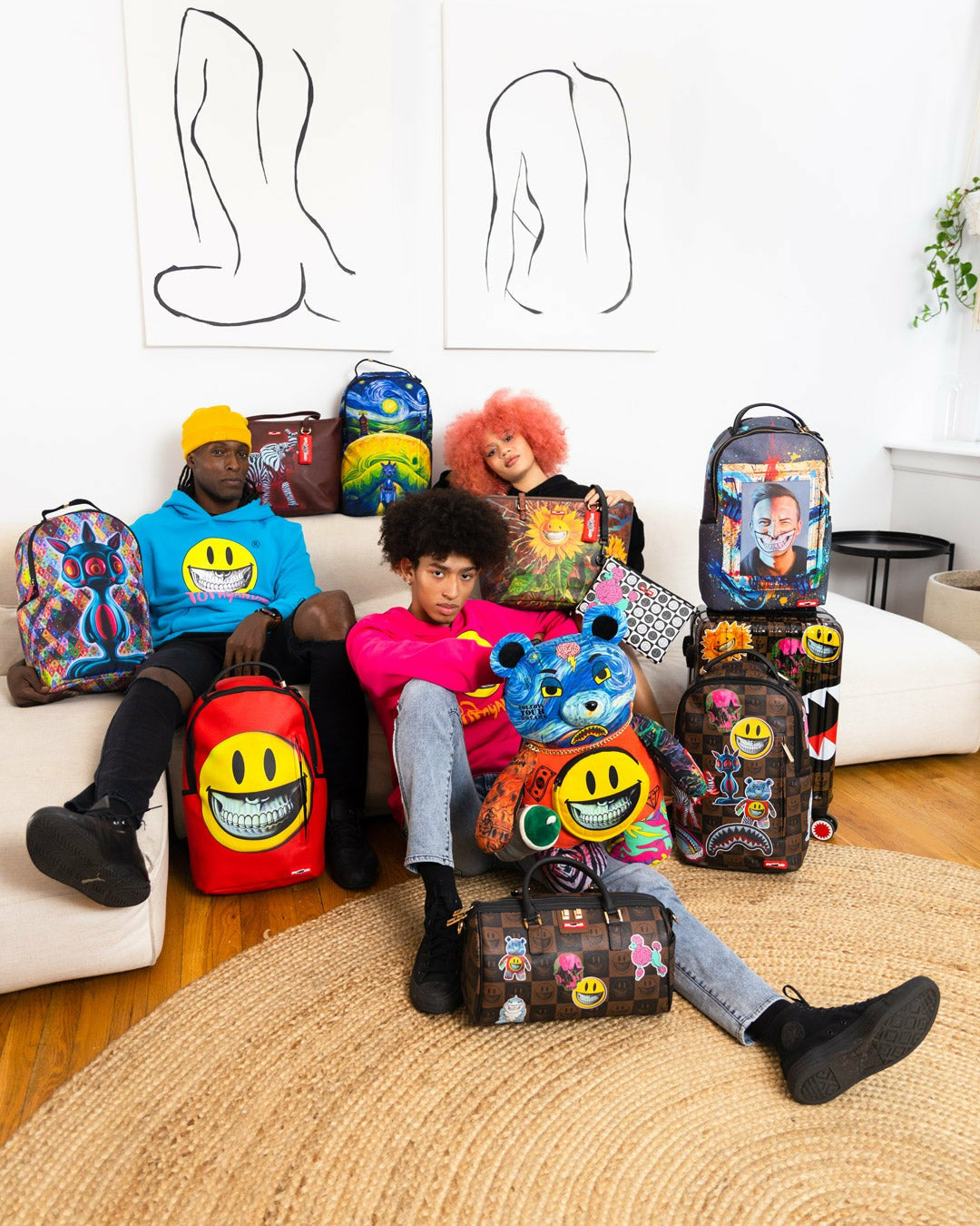 POODLE CHECK RON ENGLISH COLLAB POUCHETTE | Sprayground Savings