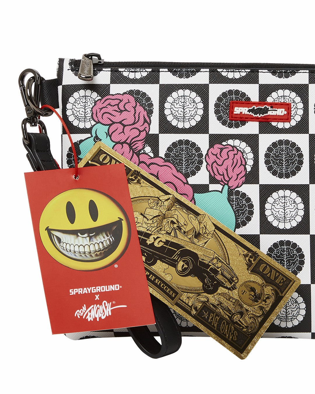 POODLE CHECK RON ENGLISH COLLAB POUCHETTE | Sprayground Savings