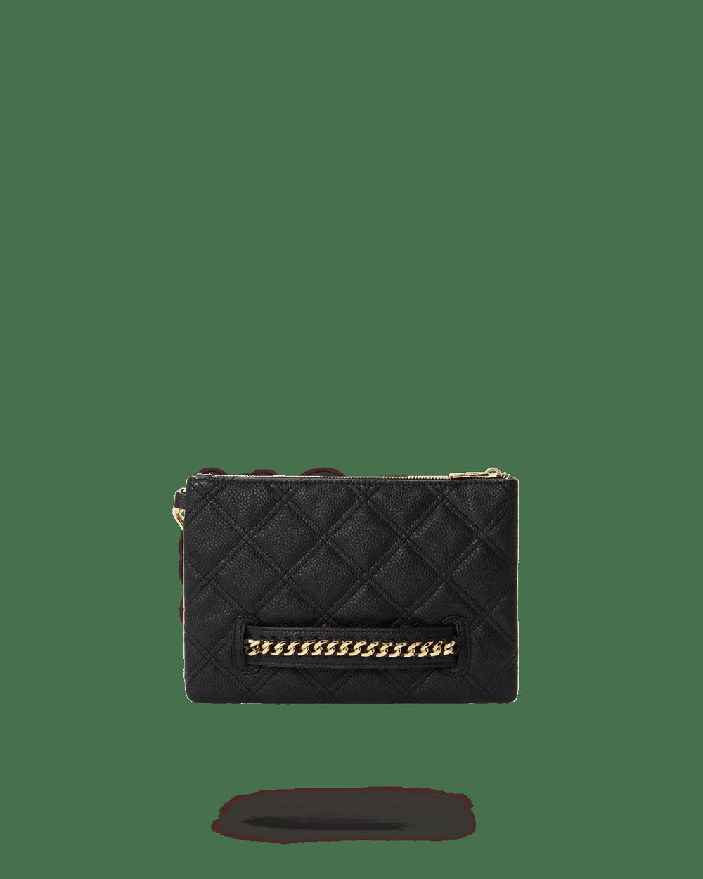 NOIR QUILT GOLD CHAIN SHARK CROSSOVER CLUTCH | Sprayground Hot Deal