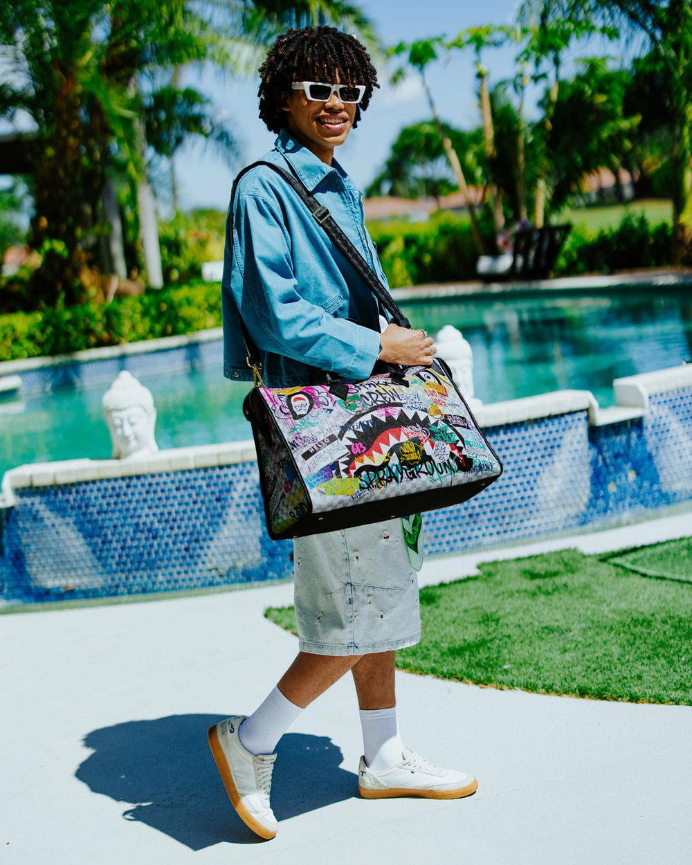 CREATE ANOTHER DAY PYRAMID DUFFLE | Sprayground Savings