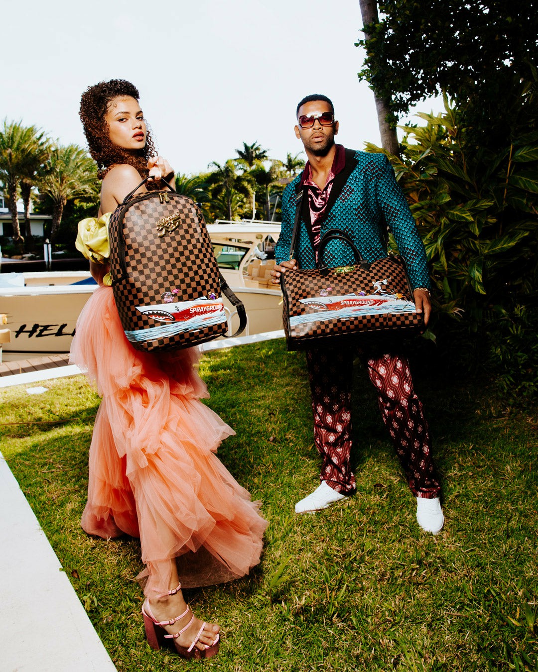 THE 305 SPEEDBOAT GETAWAY PYRAMID DUFFLE | Sprayground Exclusive Deal