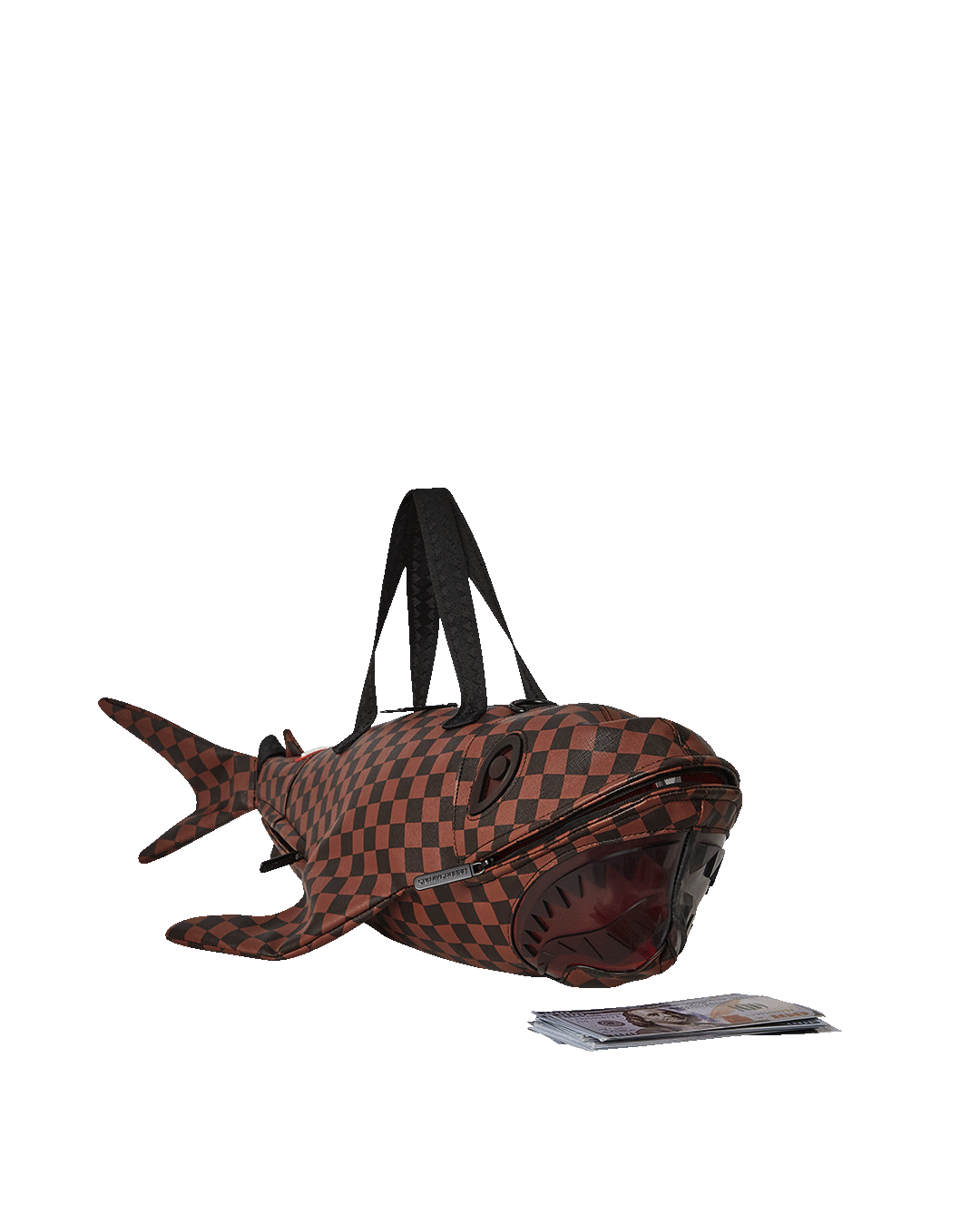 SHARKS IN PARIS CLEAR FOR TAKEOFF SHARK MEDIUM DUFFLE | Sprayground On Sale