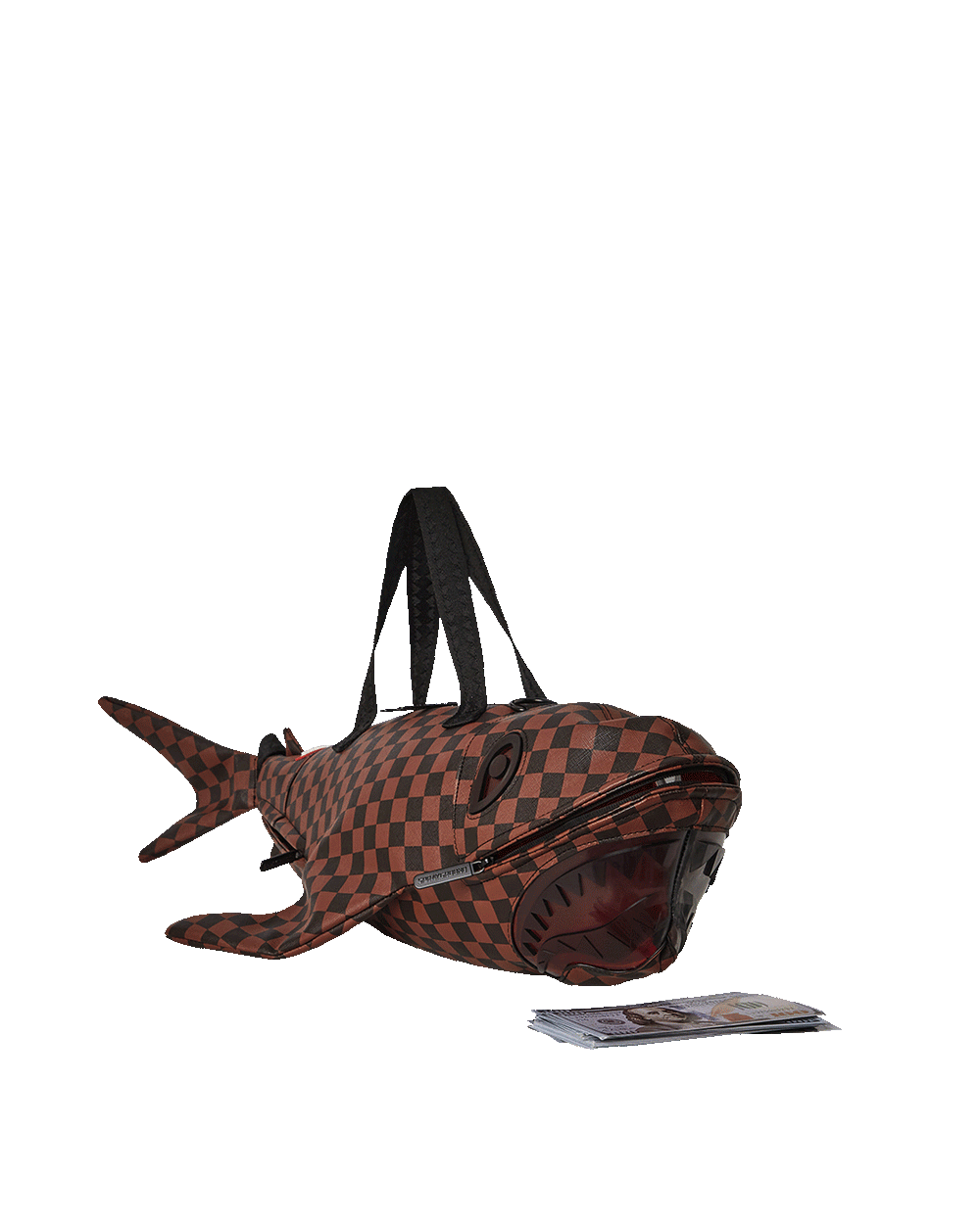 SHARKS IN PARIS CLEAR FOR TAKEOFF SHARK MEDIUM DUFFLE | Sprayground On Sale
