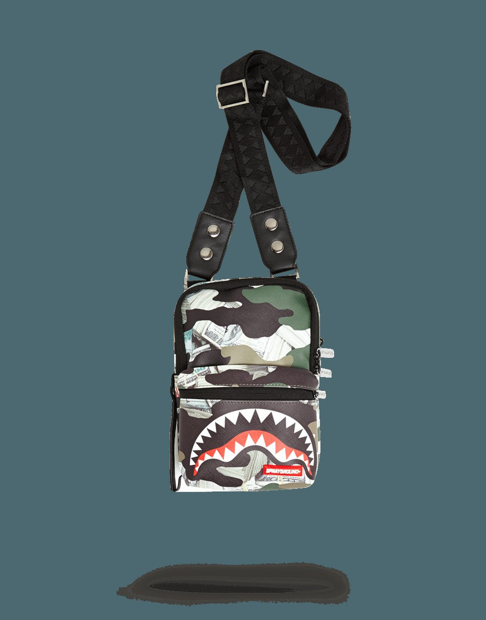 CAMO MONEY SHARK SLING | Sprayground Hot Deal