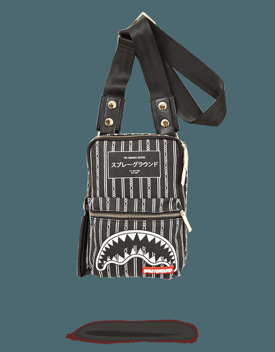 REVERSE BLACK SHARKS IN PARIS SLING | Sprayground Limited Offer