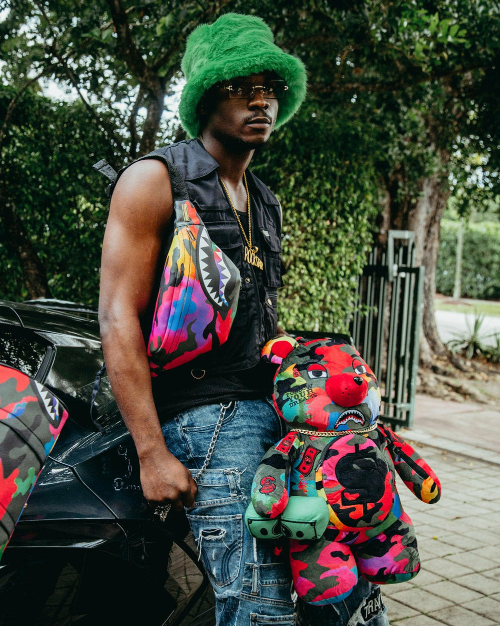 CAMOBURST MONEYBEAR TEDDYBEAR BACKPACK | Sprayground Special Offer