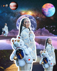 UFO SPACED OUT MONEYBEAR TEDDYBEAR BACKPACK | Sprayground On Sale