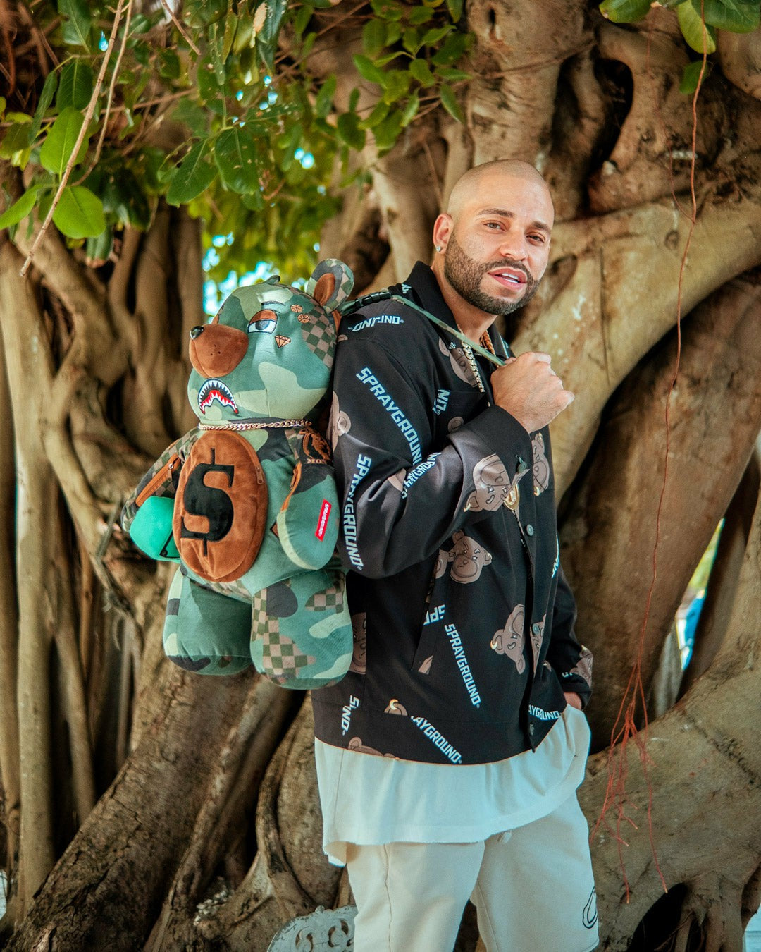 CAMOCHECK MONEYBEAR TEDDYBEAR BACKPACK | Sprayground Sale