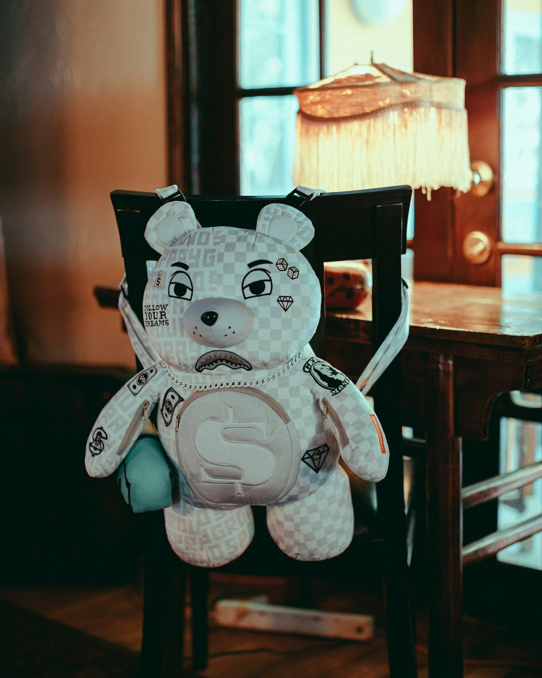 SPLIT THE CHECK (PEARL) MONEYBEAR TEDDYBEAR BACKPACK | Sprayground Bargain