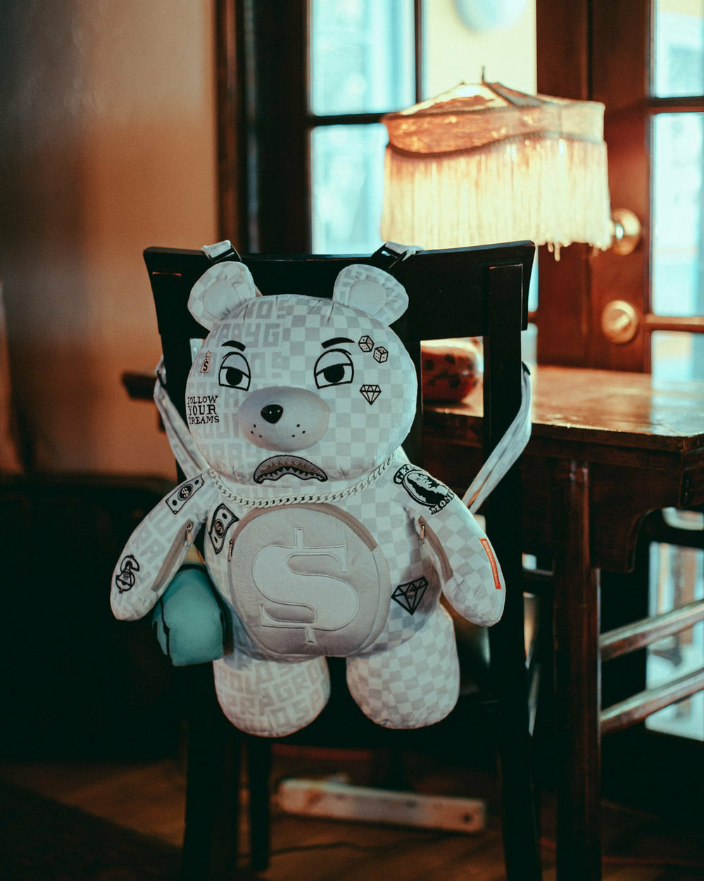 SPLIT THE CHECK (PEARL) MONEYBEAR TEDDYBEAR BACKPACK | Sprayground Bargain