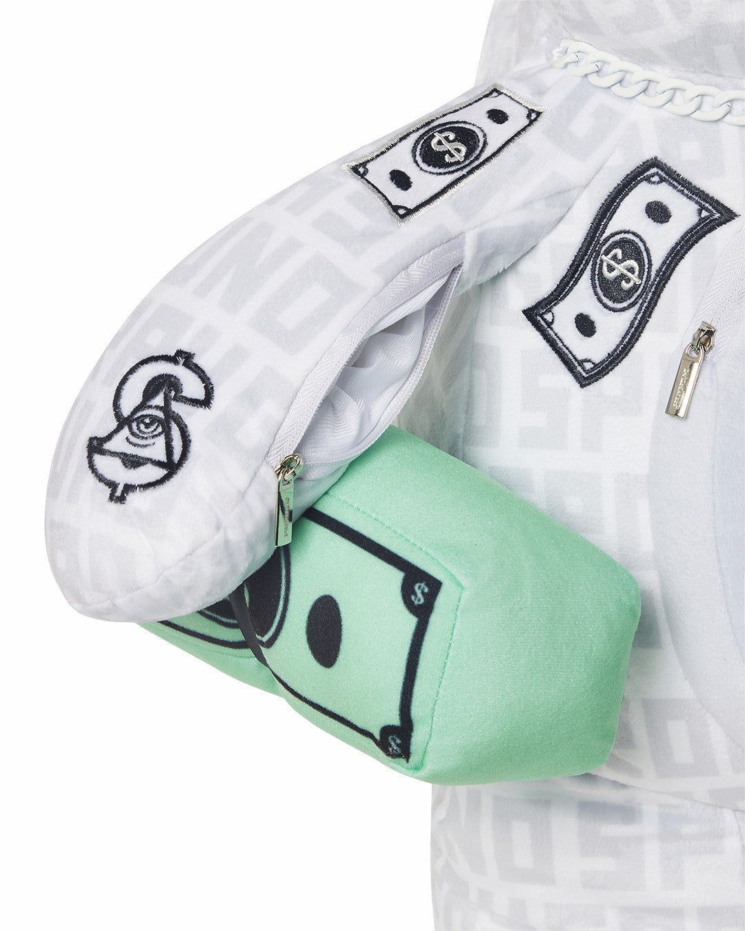 SPLIT THE CHECK (PEARL) MONEYBEAR TEDDYBEAR BACKPACK | Sprayground Bargain
