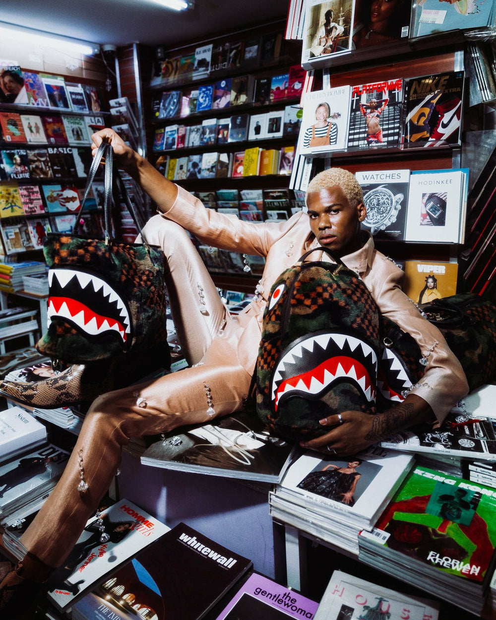 BIG SKY FUR SHARK TOTE | Sprayground Outlets