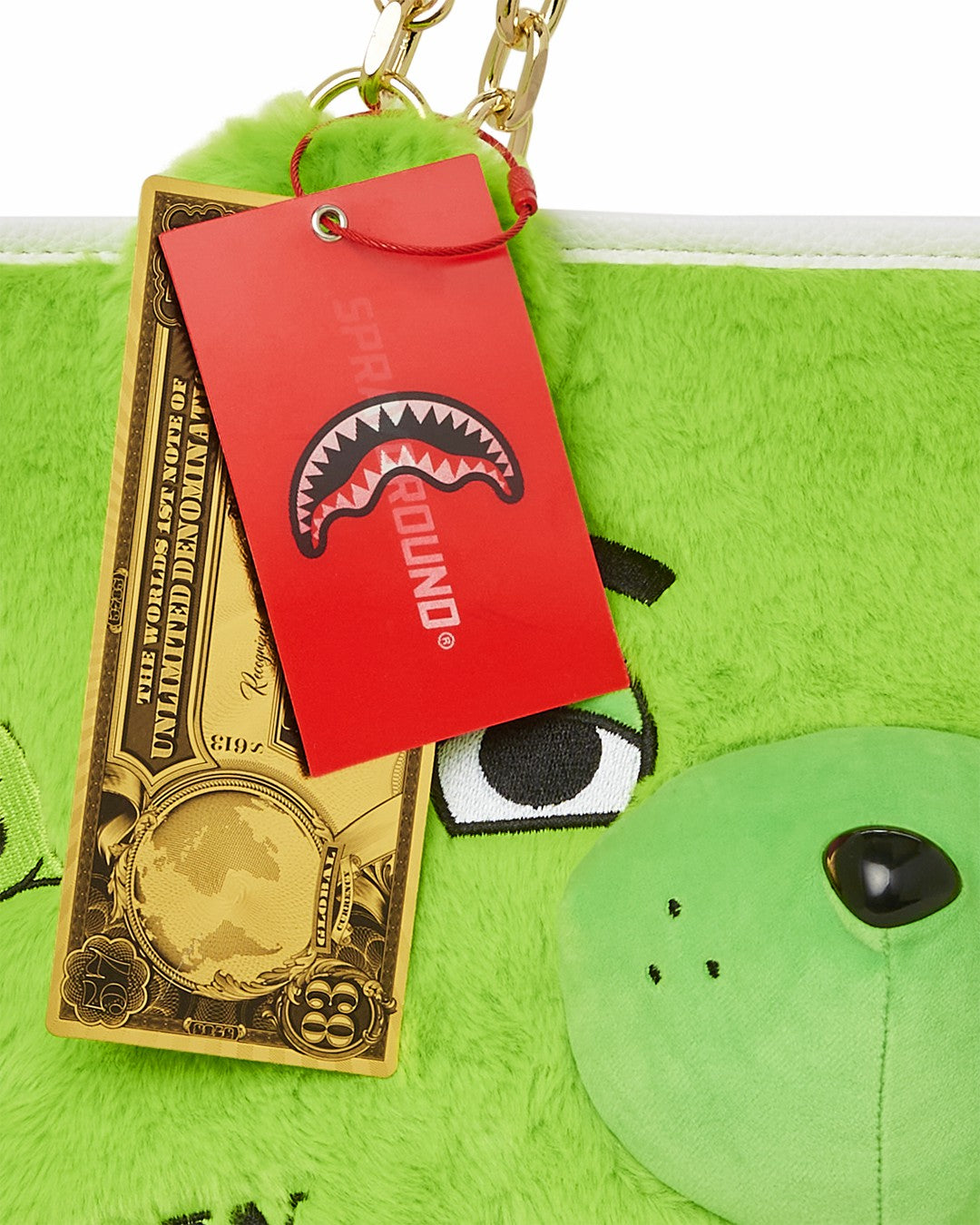 PLUSH MONEYBEAR TOTE (GREEN) | Sprayground Outlets