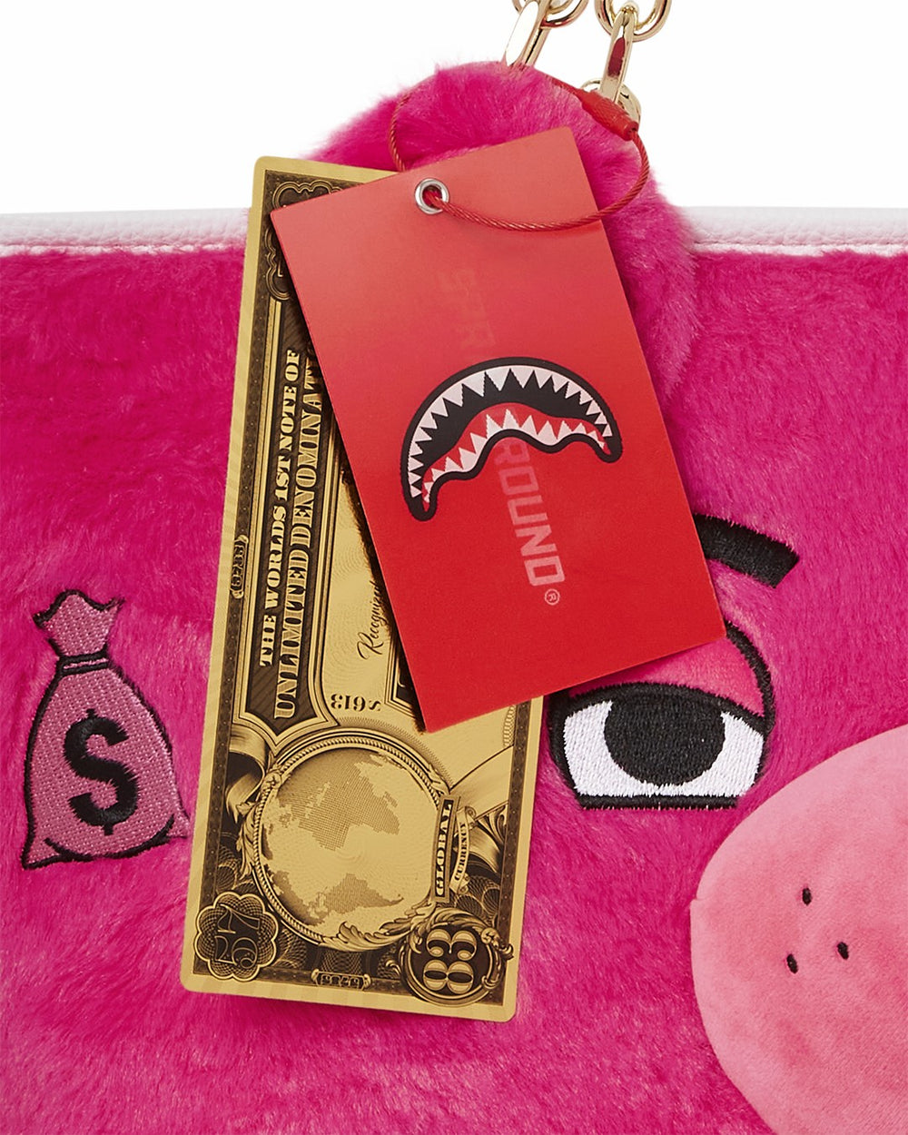 PLUSH MONEYBEAR TOTE (PINK) | Sprayground Bargain