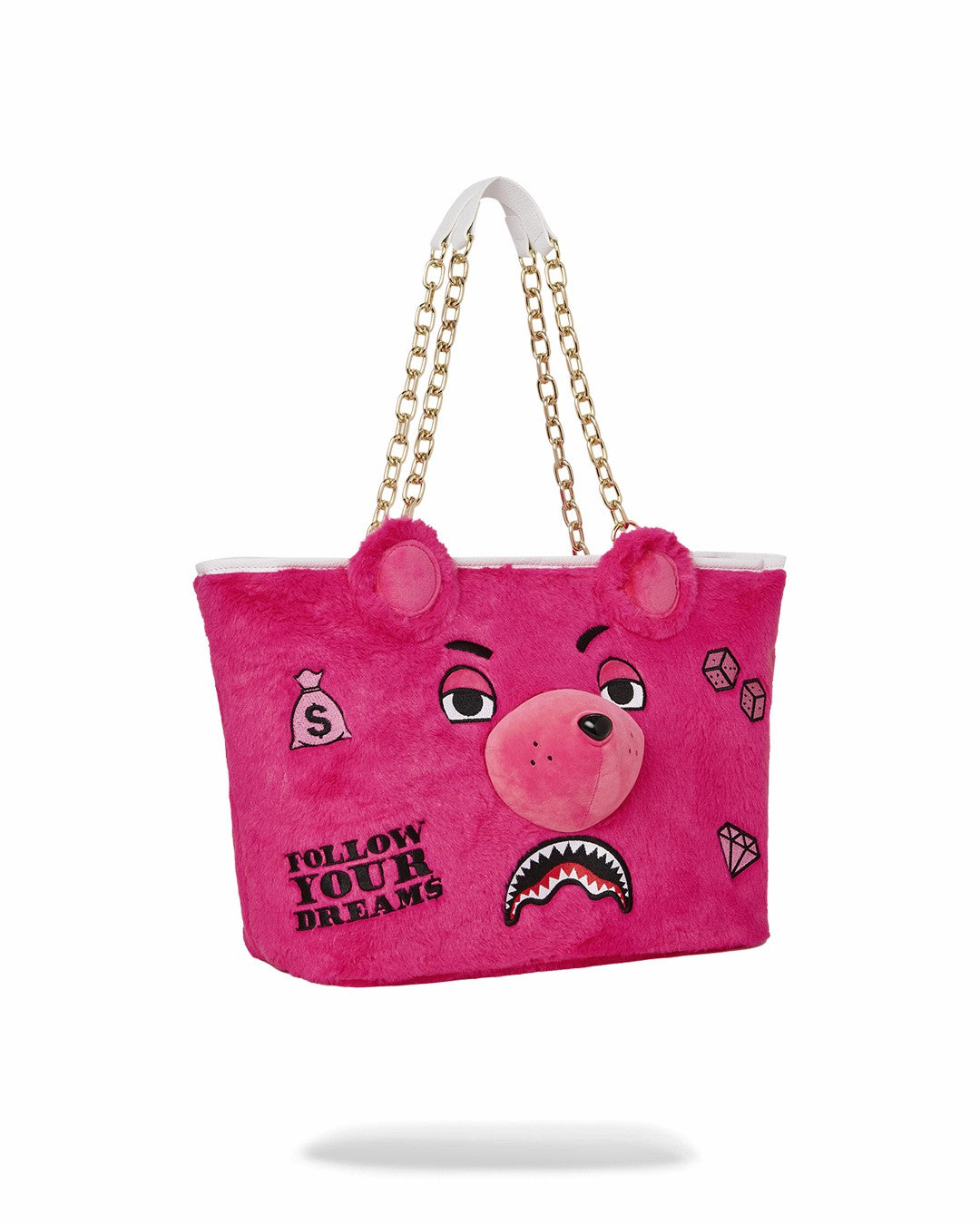 PLUSH MONEYBEAR TOTE (PINK) | Sprayground Bargain