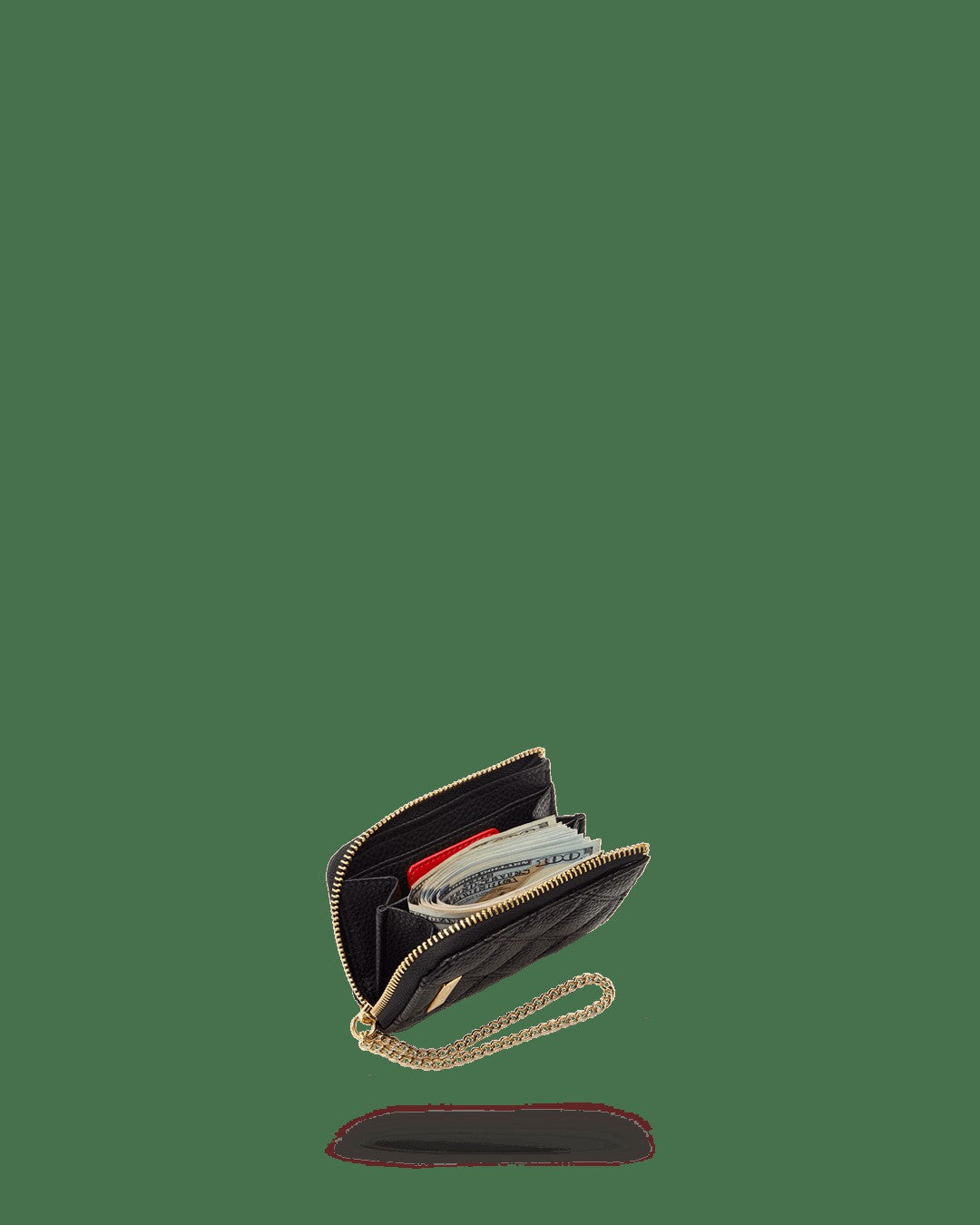 NOIR QUILT GOLD CHAIN SHARK WALLET | Sprayground Limited Offer