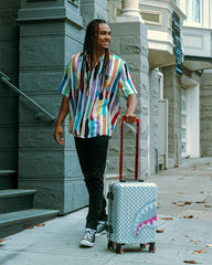 ROSE ALL DAY LA PALAIS SHARKNAUTICS HARDSHELL CARRY-ON LUGGAGE | Sprayground Outlets