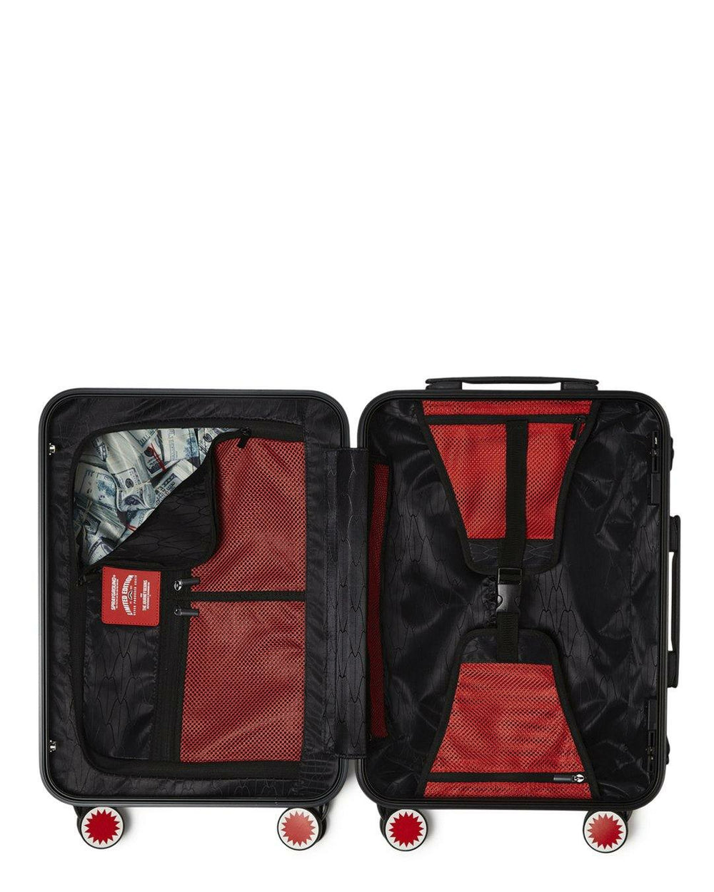 3AM NEVER SLEEP SHARKITECTURE HARDSHELL CARRY-ON LUGGAGE | Sprayground Bargain