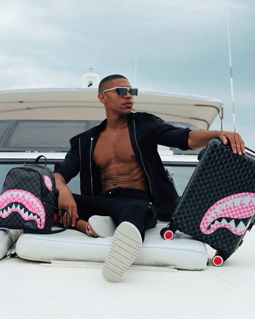 SHARKS IN CANDY CARRY-ON LUGGAGE | Sprayground Exclusive Deal