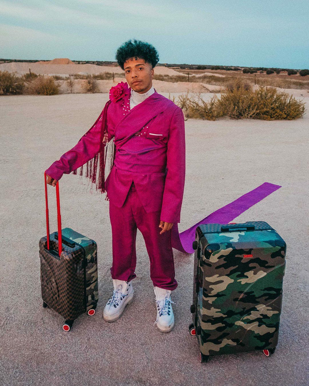JUNGLE PARIS 21.5” CARRY-ON SHARKITECTURE LUGGAGE | Sprayground Discounted